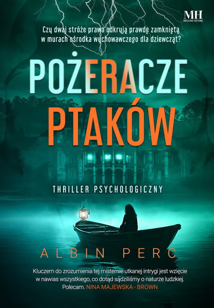 Livre polonais Pożeracze ptaków par Albin Perc, roman de 320 pages