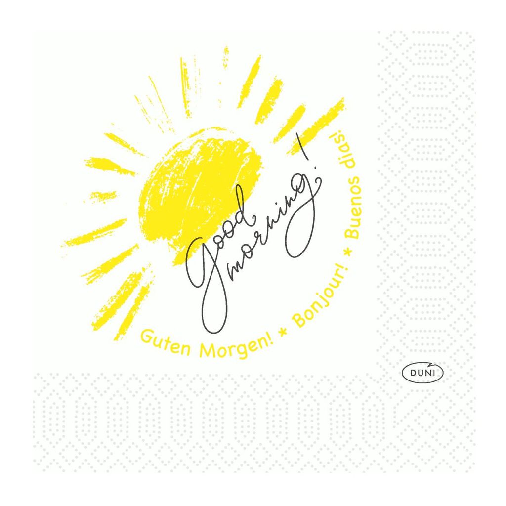 Duni Love Mornings Servietten elegant 3lagig 24x24cm 250 Stück