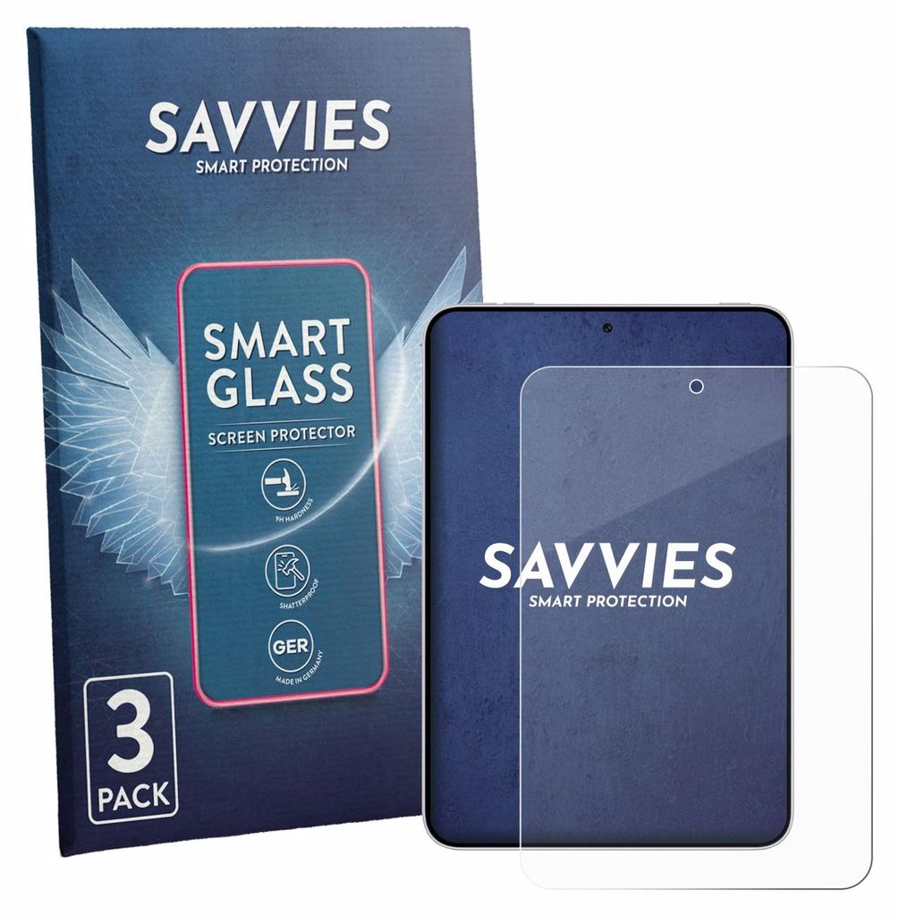 3x Savvies Schutzglas Folie für Oppo Pad Mini 9H Panzer Schutzfolie Glas Displayschutz klar transparent