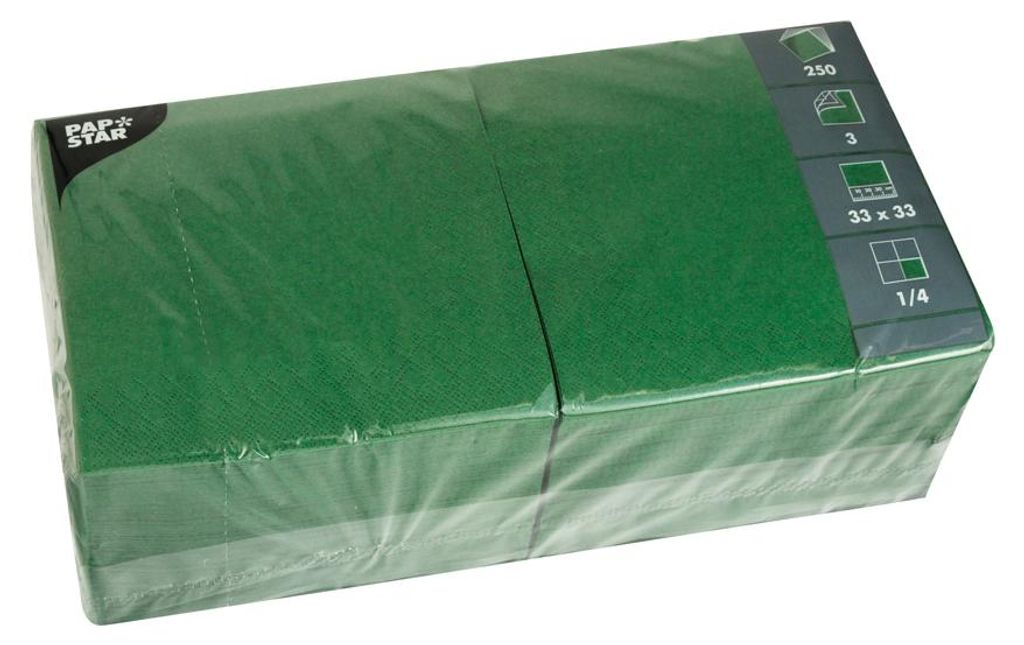 Papstar 12486, Zelená, Hedvábný papír, Jednobarevný, 46 Obrázek produktu 