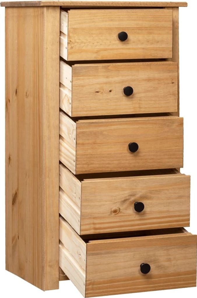 vidaXL Credenza 46x40x89 cm in legno di pino Panama Immagine del prodotto 