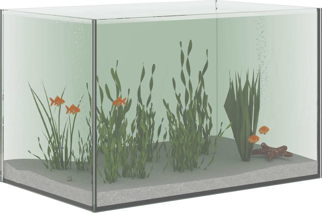"Winter Sale" Aquarium mit Speicher Transparent 40 x 25 x 25cm Glas - clorisNeu303589 - Aquarien