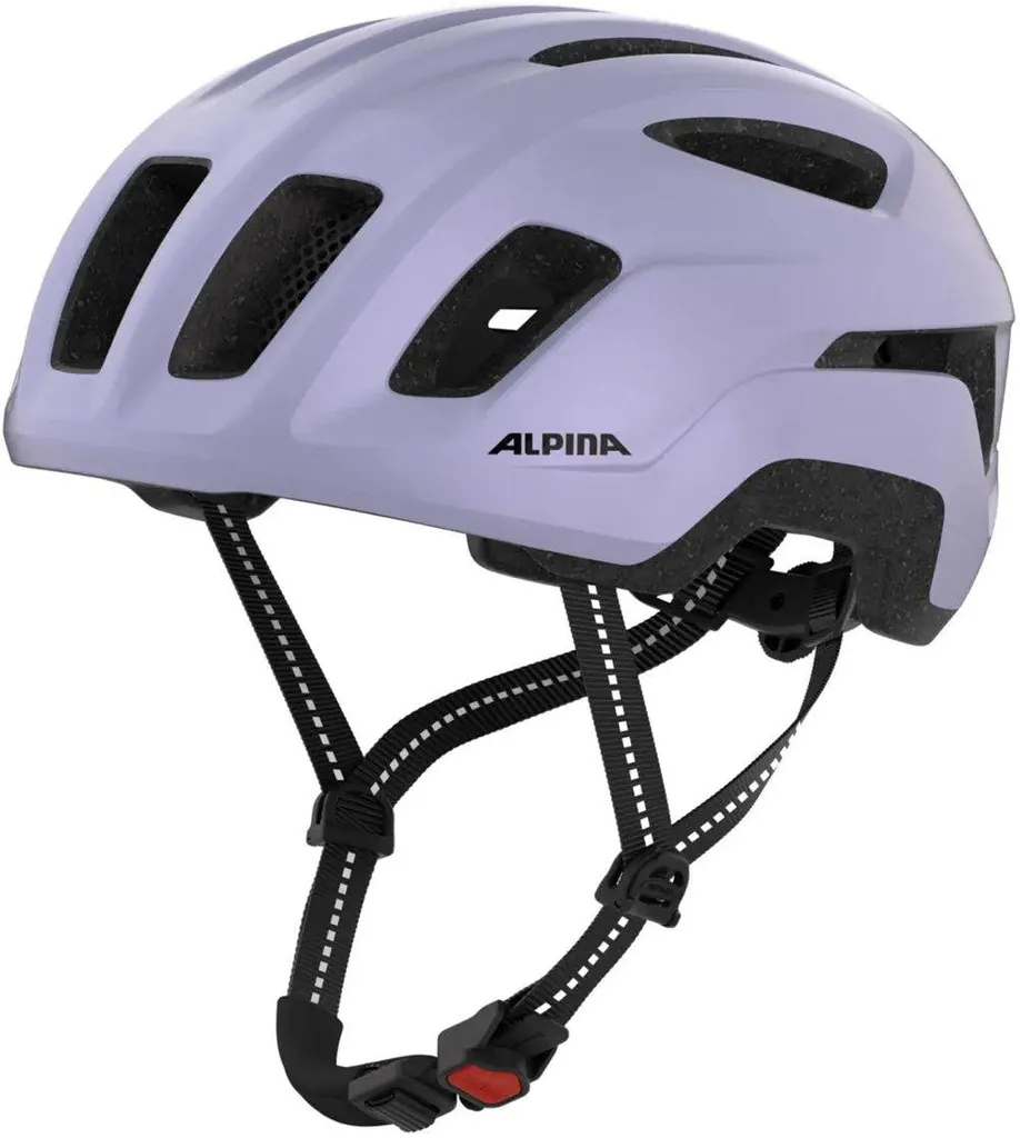 Casque de ville lilas mat Paranus Urban 55-59 cm pour trajets urbains