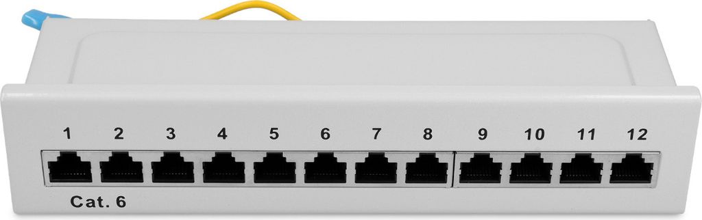 kwmobile 12 Port Patchpanel Cat6 Verteiler - Verteilerfeld Produktbild 6