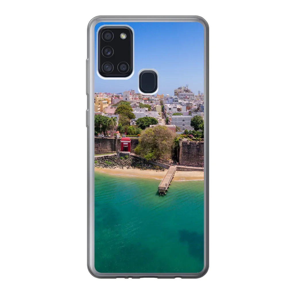 Housse pour Samsung Galaxy A21s coque de protection motif photo San Juan