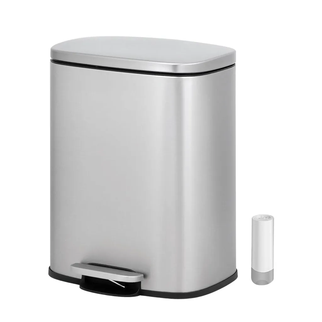 Vidacharmy Cestino 20L Acciaio Inox Antigraffio Pedale Soft Close