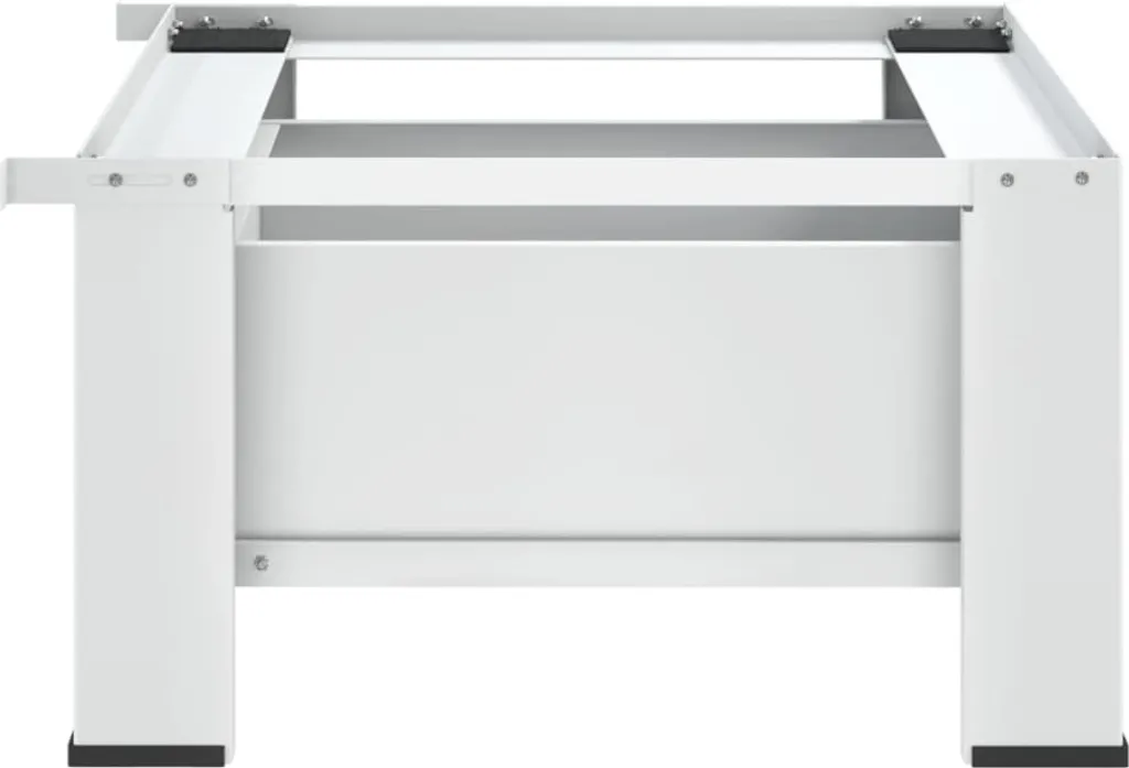 Support machine à laver surélevé blanc avec tiroir pour buanderie