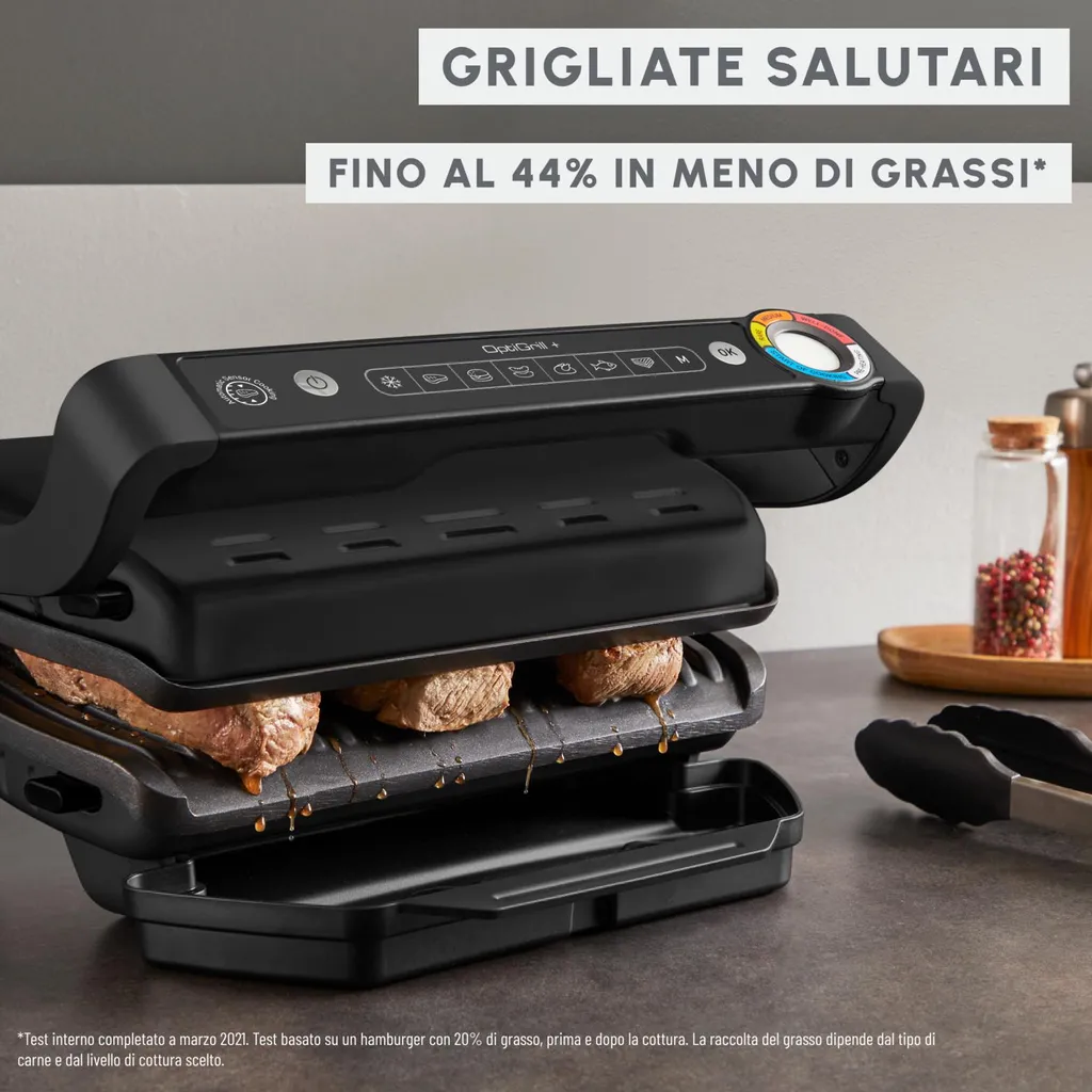 Moulinex GC717810 Optigrill 2000W Noir avec 6 Programmes de Cuisson Automatique - 5