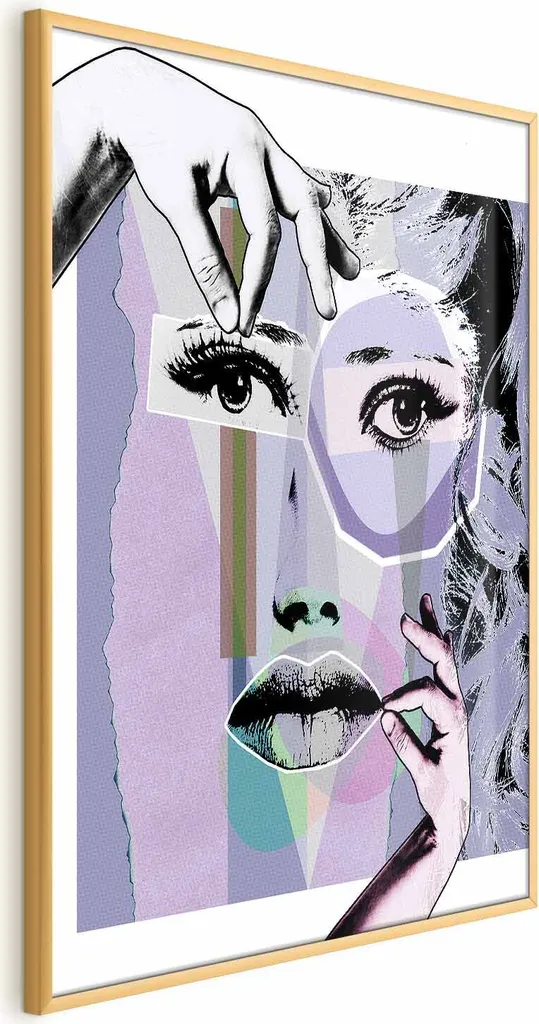 Poster Chirurgia Plastica 40x60 cm con Cornice Dorata per Studio Medico
