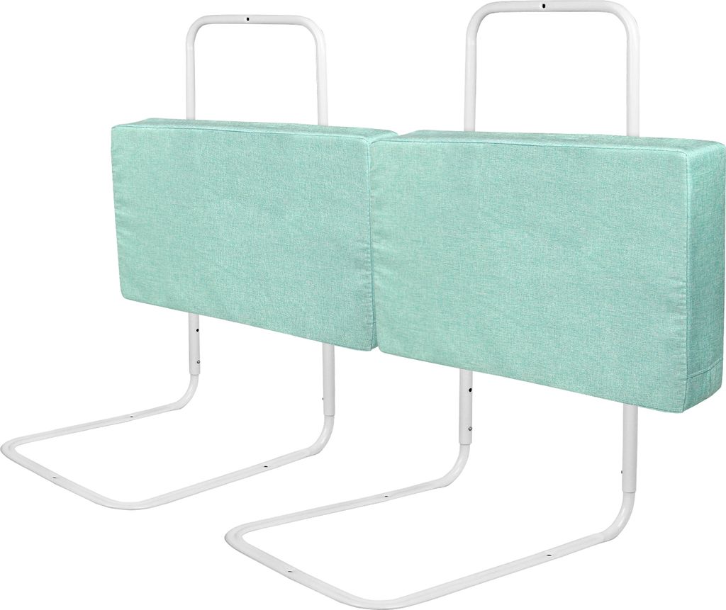 LZQ 2X Bettschutzgitter, Bettgitter zum Vertikalen Heben,50cm 5-Loch Höhenverstellbar ,Rausfallschutz Kinderbettgitter für Familienbett und Kinde...