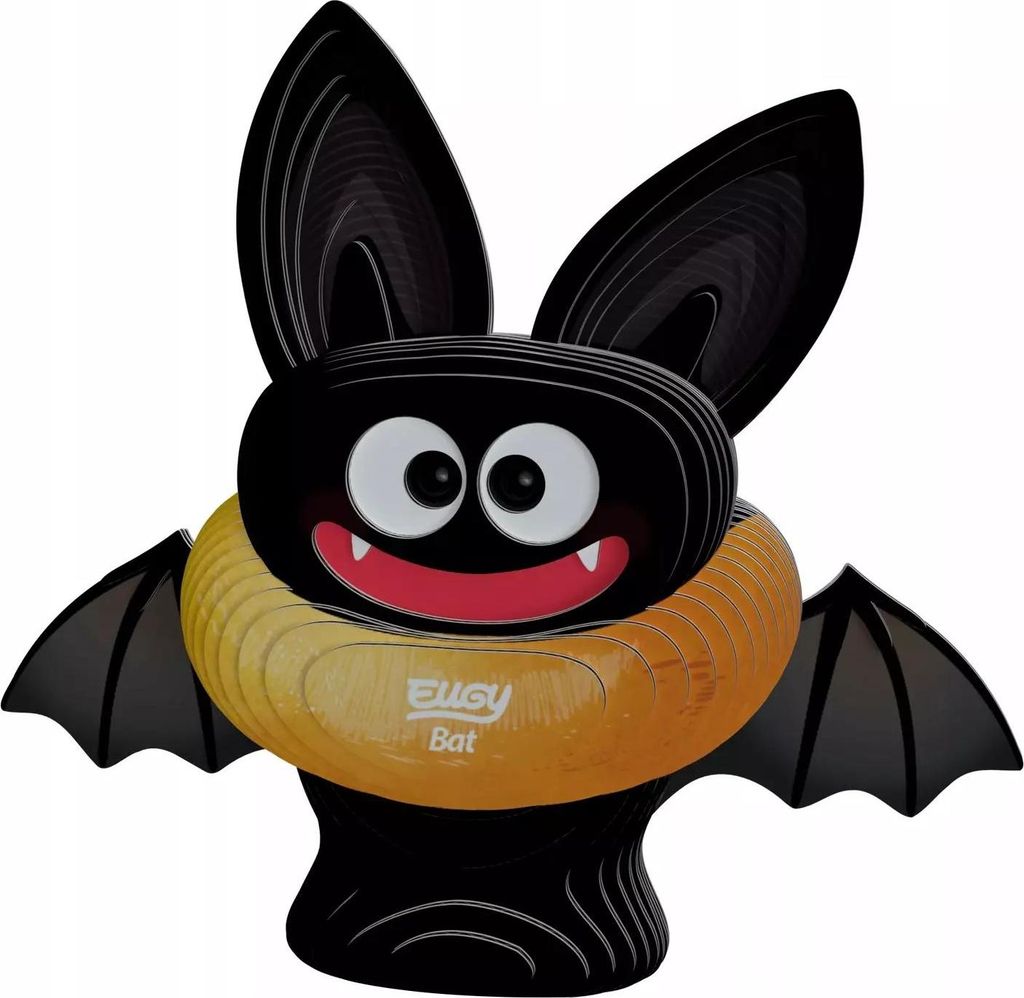 EUGY 3D Bastelset Fledermaus (Miniatur-Tierfigur, aus Wellkarton) 650093