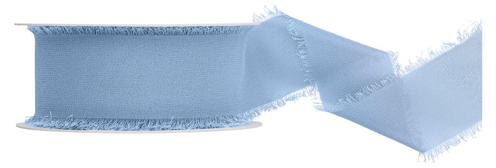 Chiffonband 4cm x 10m Blau
