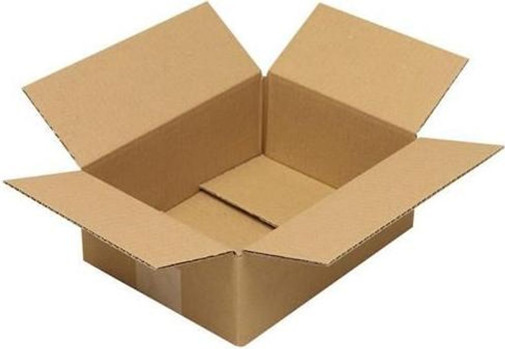Faltkarton 1-wellig Höhenrillung Maße 230x170x80mm Qualität1.20 B braun TRANSPAK