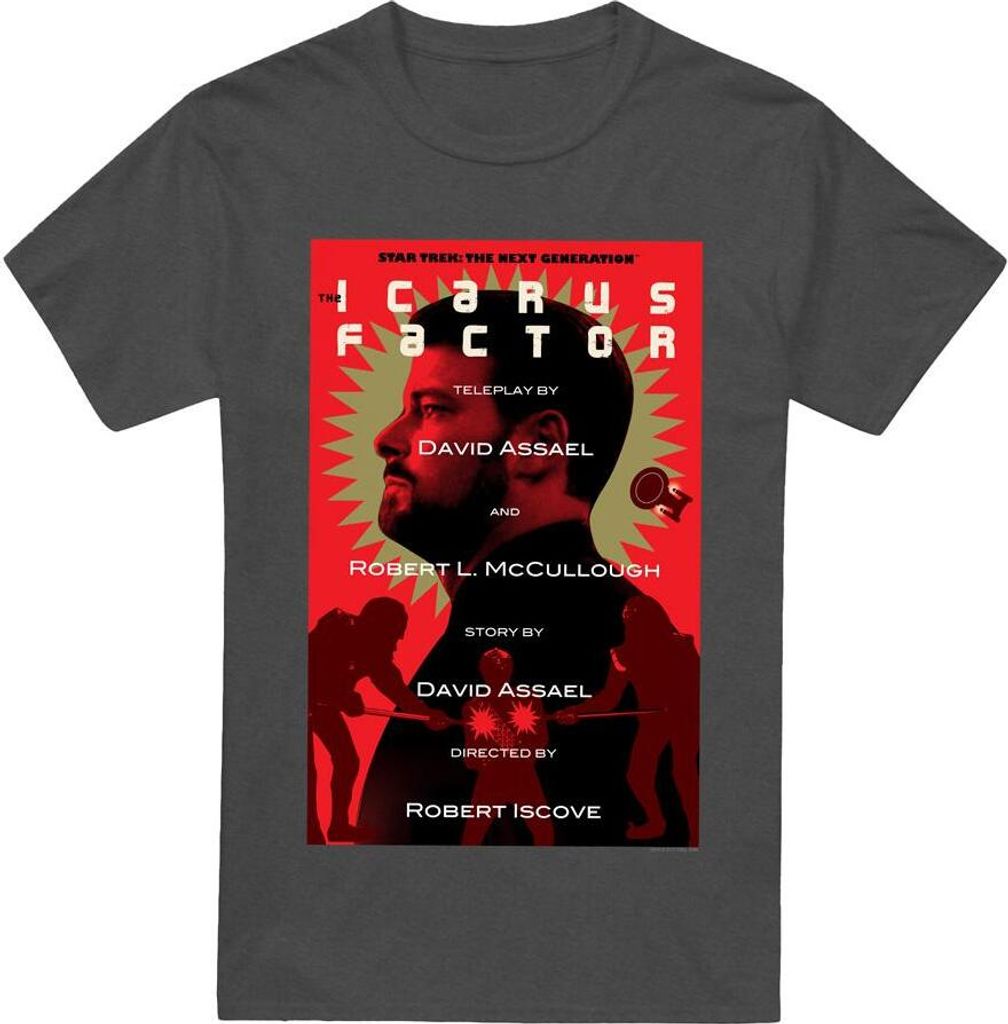 Star Trek - "The Next Generation Season 2 Episode 14" T-Shirt für Herren/Damen Uni TV17815 (XXL) (Holzkohle)