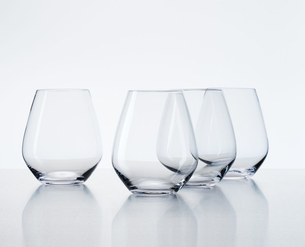 Spiegelau Authentis Casual Universalbecher XL, 4er Set, Weinglas, Rotweinglas, Weißweinglas, Wein, Glas, Kristallglas, H 11.9 cm, 625 ml, 4800280
