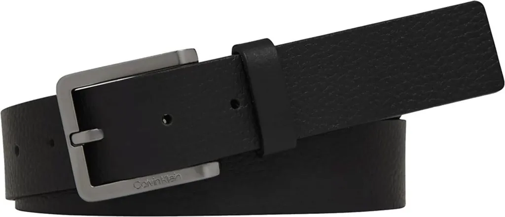 Calvin Klein Ceinture Essential Plus K50K505748BAX en Cuir Noir Chic