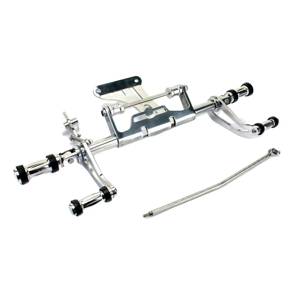 Cale-pieds moto custom en alu poli pour Suzuki Intruder - Look Chrome