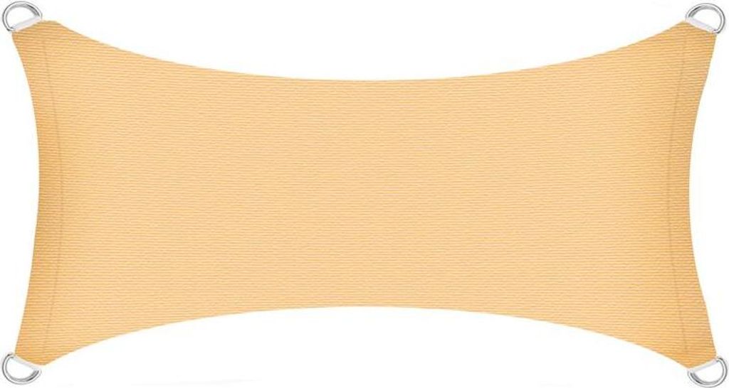 Sonnenschutzsegel Schattenspender Sonnensegel 4 x 6 m HDPE Produktbild 