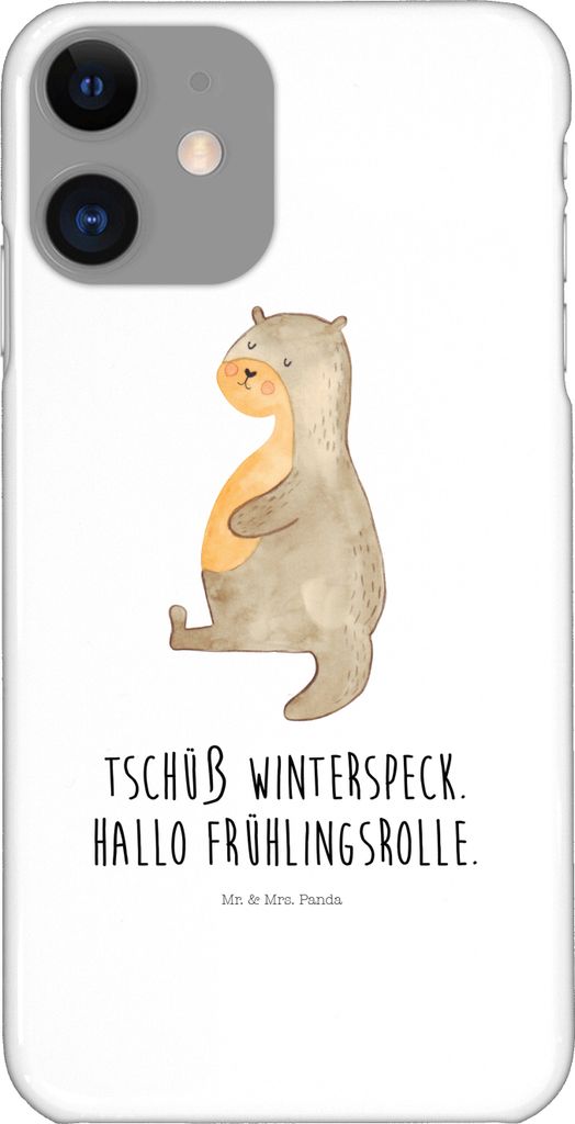 Mr. & Mrs. Panda Iphone 11 Handyhülle Otter Bauch - Weiß - Produktbild 