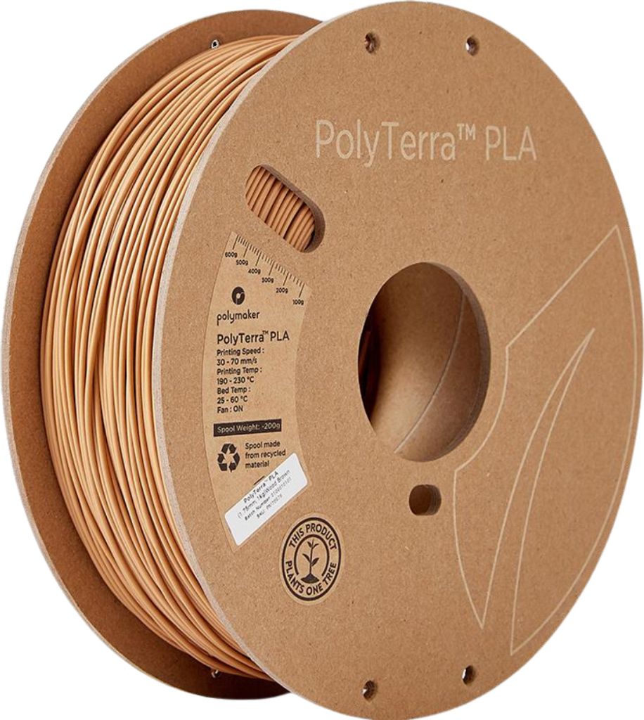 Pla 1,75Mm Wood Brown 1Kg Produktbild 
