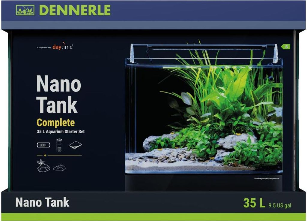 Dennerle Nano Tank Complete, 35 Liter - 40 x 32 x 28 cm - Produktbild 