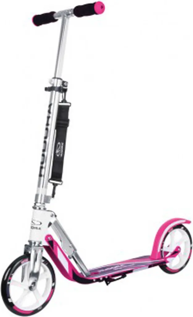 Trottinette Hudora Big Wheel 205 GC Rose et Blanc avec Roues de 205mm