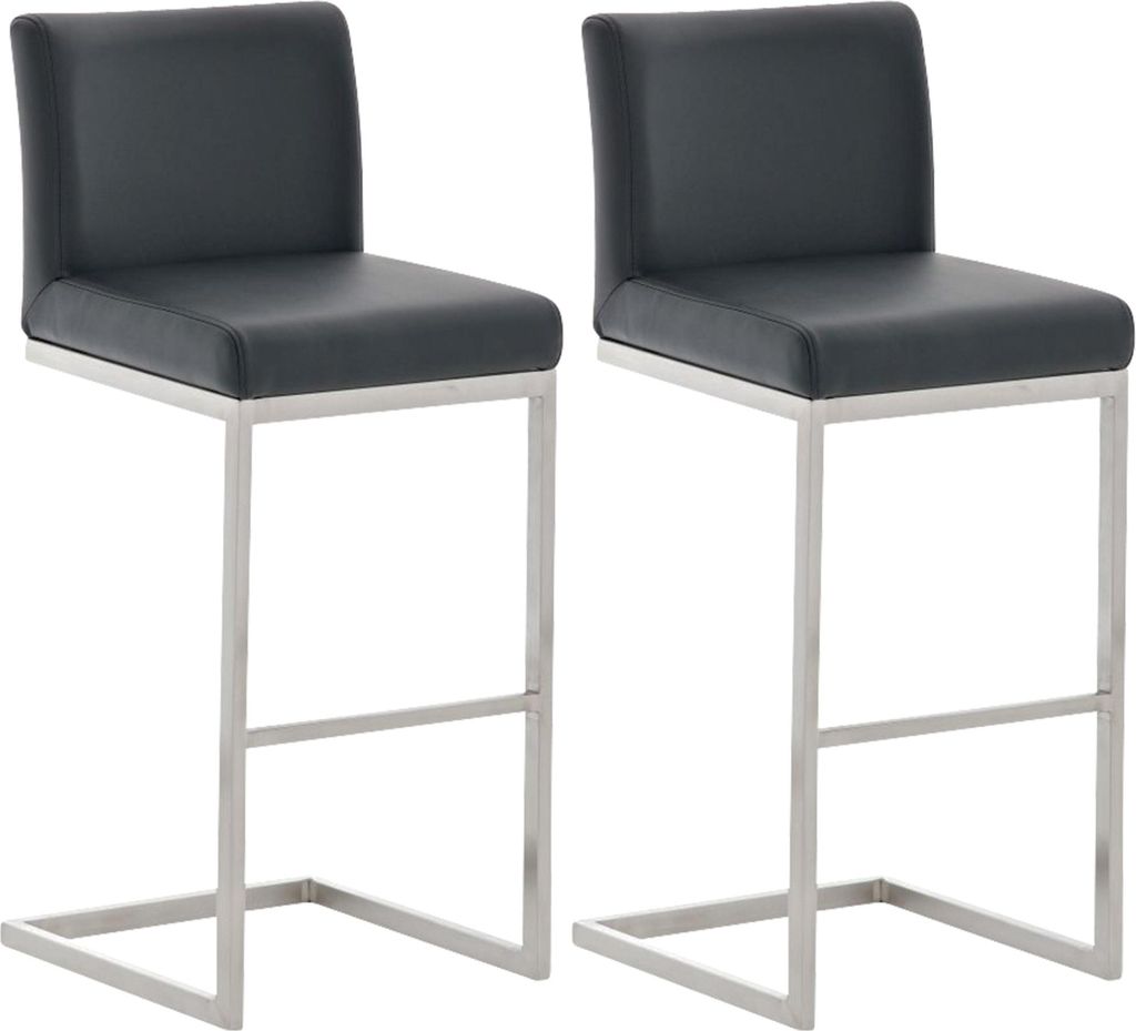 Set da 2 sgabelli da bar CLP Paros con rivestimento in Immagine del prodotto 