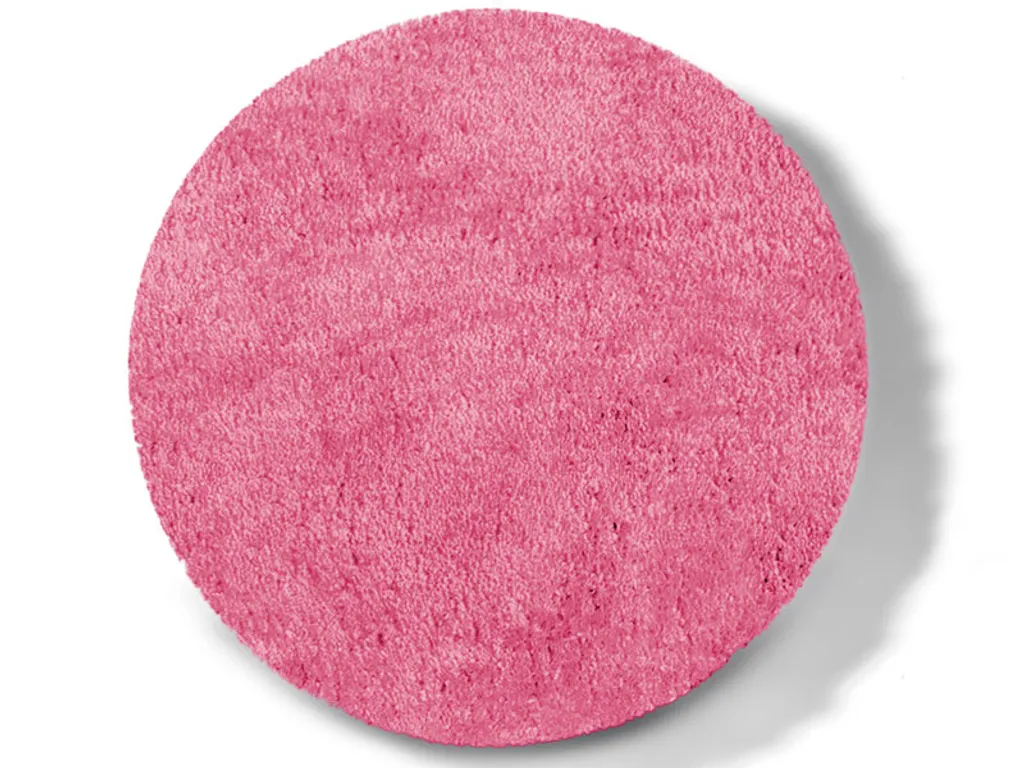 Tappeto Rotondo Bagno Sky 95 cm - Colore Rosa Misty - Extra Soft