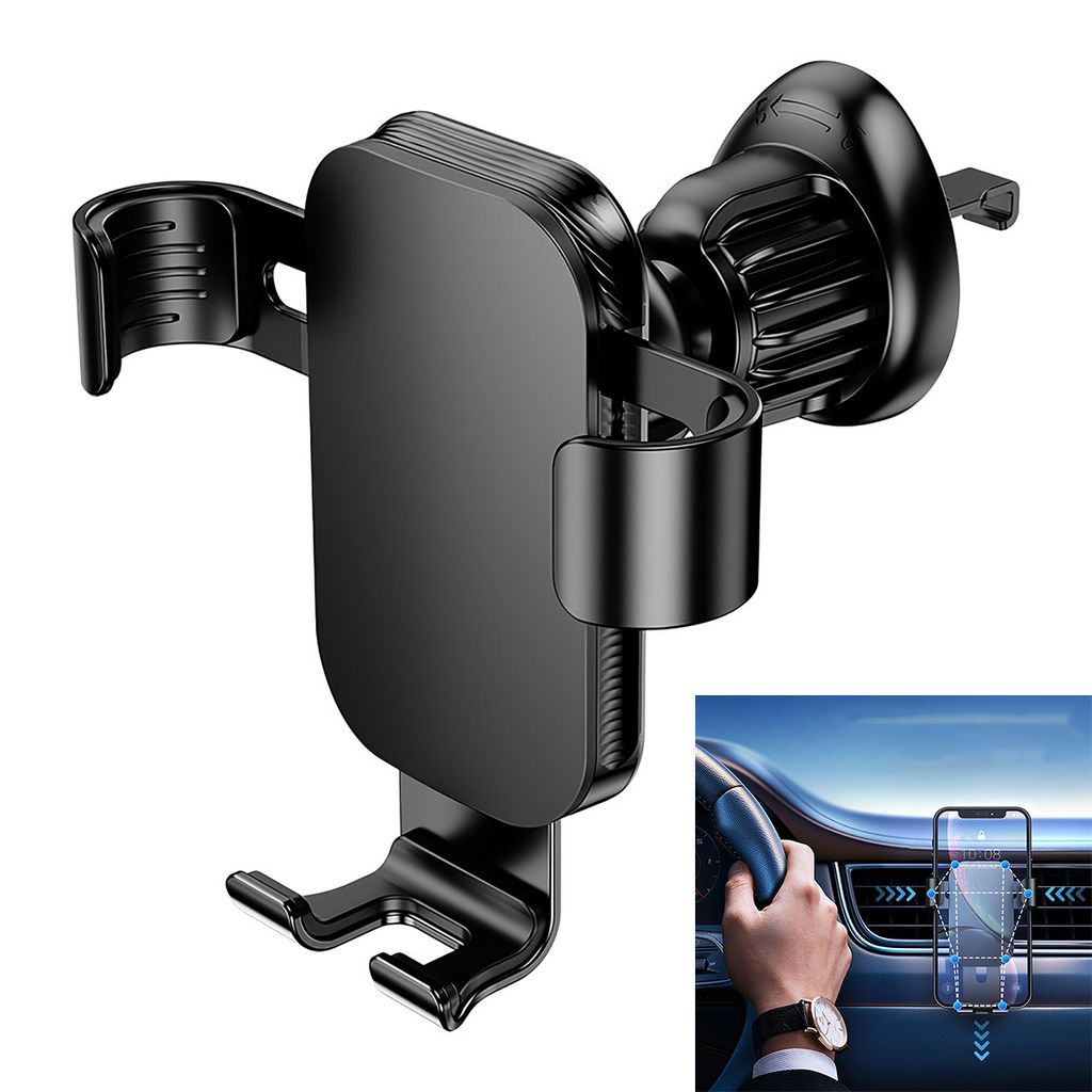 Handyhalterung Auto, Handyhalterung für lüftungen,Kompatibel mit 4,7-7-Zoll-Handys, Handyhalter Auto 360° Drehbar,Materialien aus Aluminiumlegie...