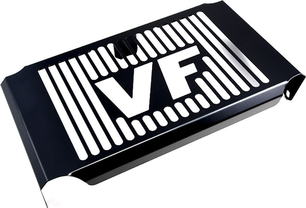 ZIEGER Kühlerabdeckung kompatibel mit Honda VF 750 C Design Logo schwarz