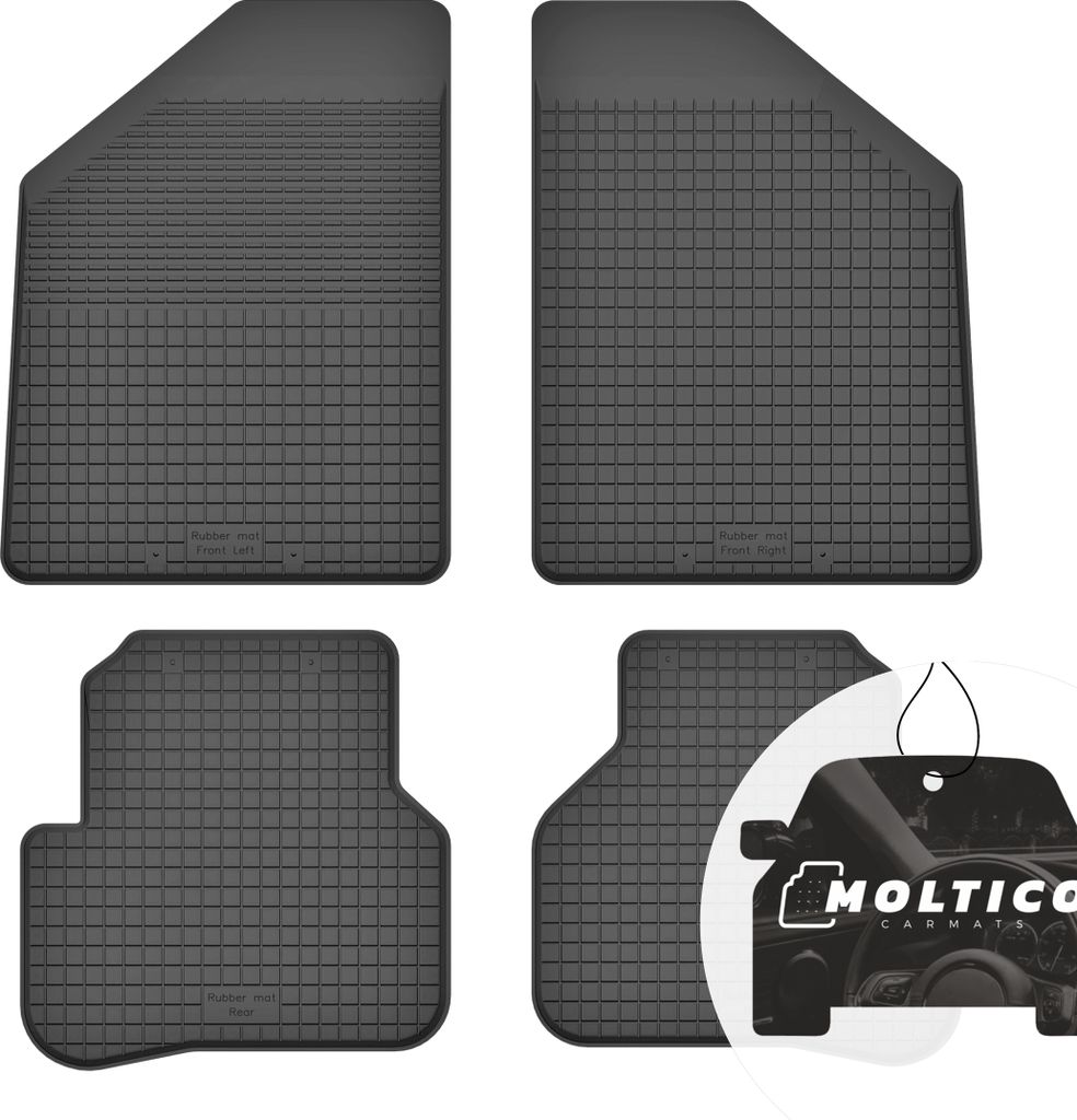 Gummimatten mit Rand Auto Fußmatten Gummi Automatten Passgenau 4-teilig Set - passend für Chevrolet Lacetti 2004-2010