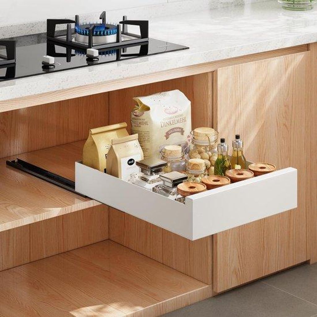 Praktischer Küchen-Lade-Organisator mit Erkennung - Schnelle und einfache Installation ohne Bohren