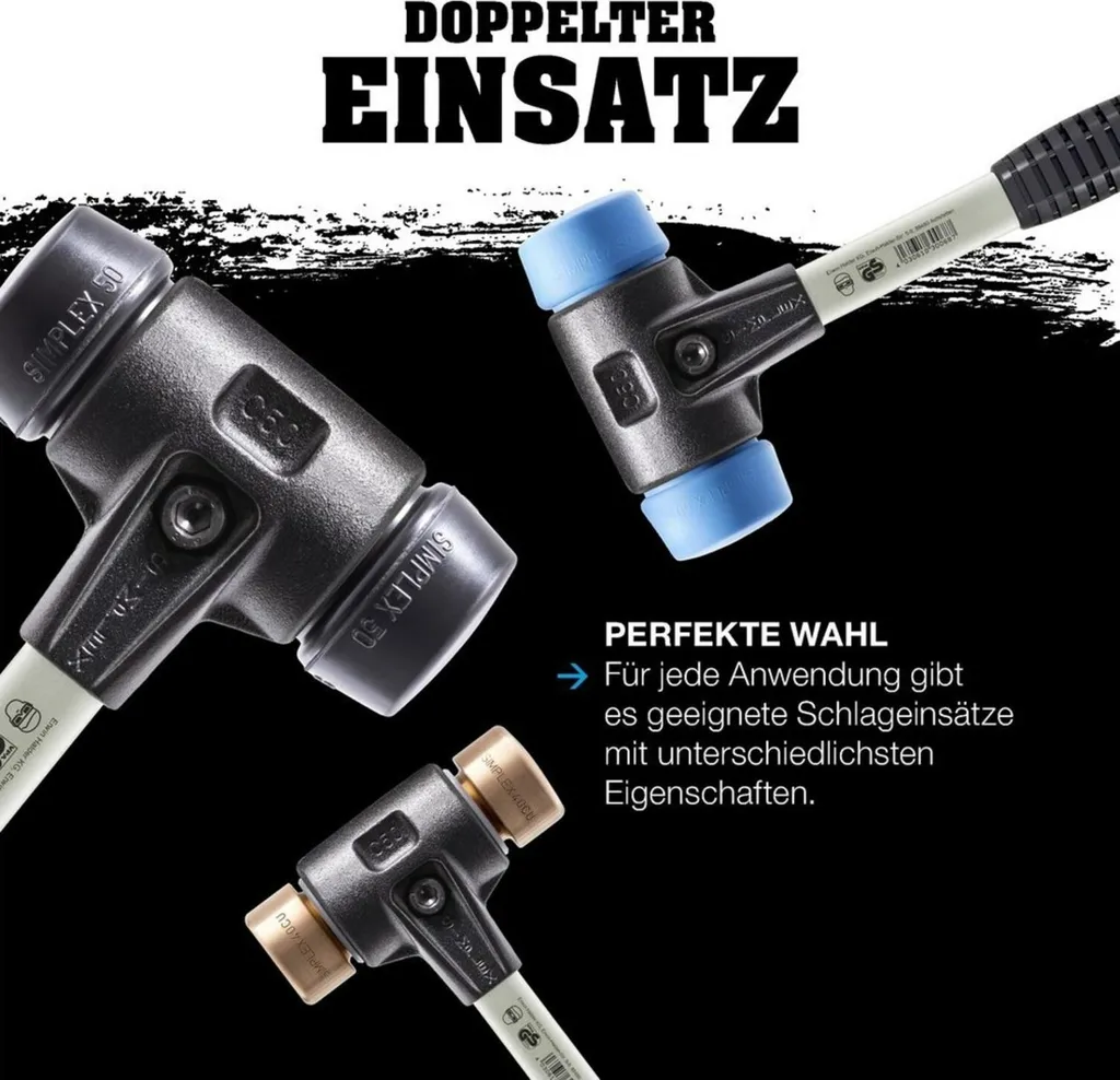 Mazza SIMPLEX 80mm Gomma - Risolvi il Problema dei Danni alle Superfici - 9