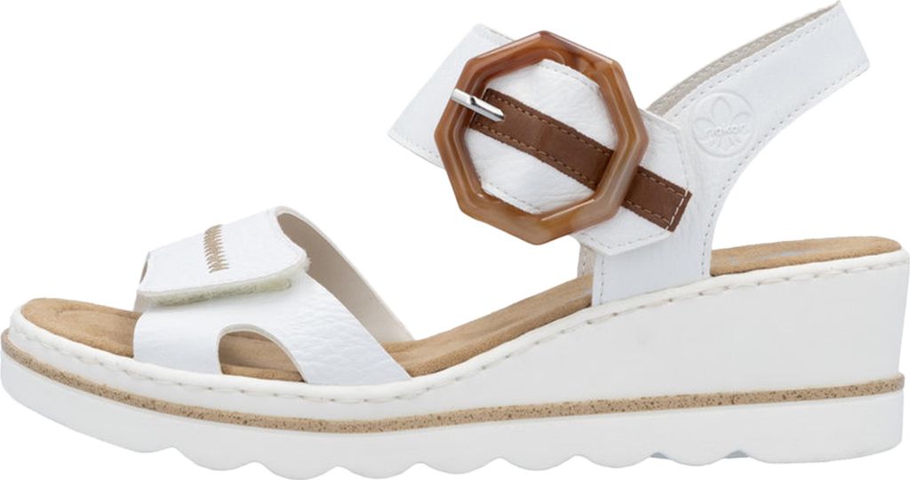 Sandalen mit Keilabsatz und Riemchen