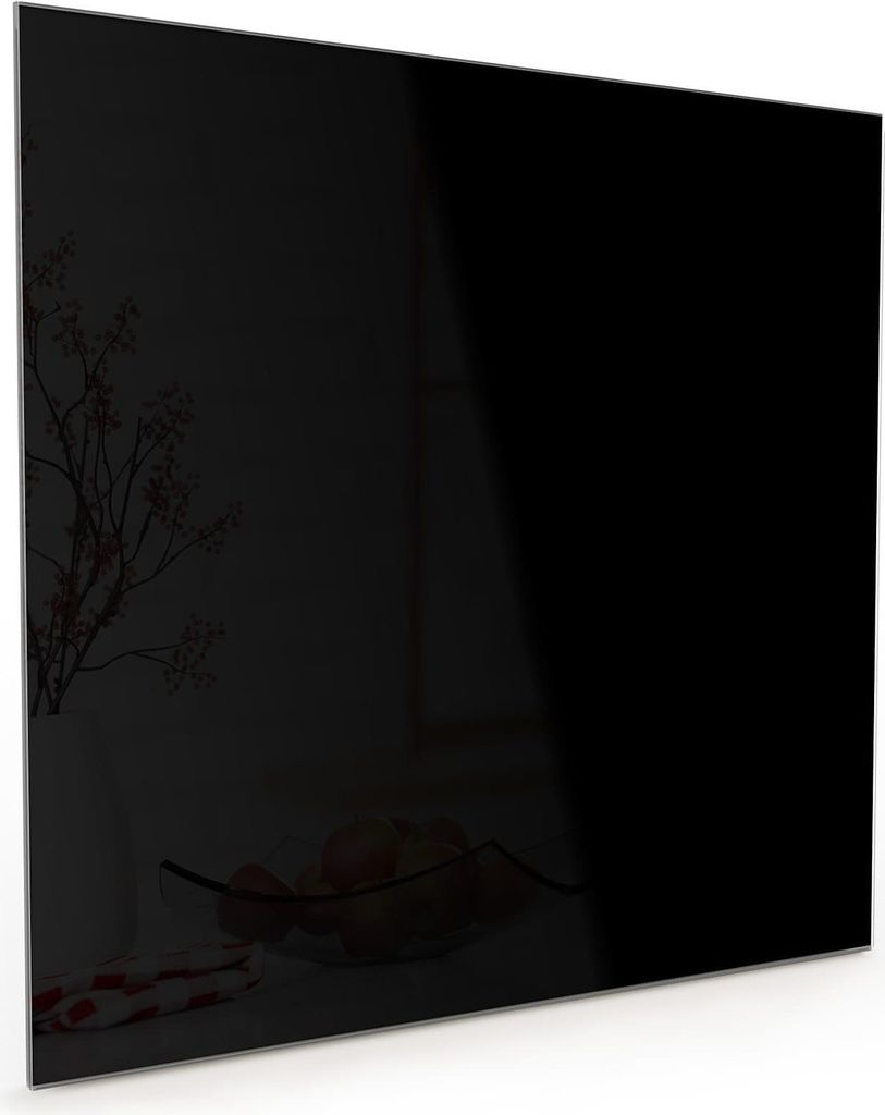 Küchenrückwand Spritzschutz Glas mit Motiv Schwarzer Hintergrund 40 x 40 cm