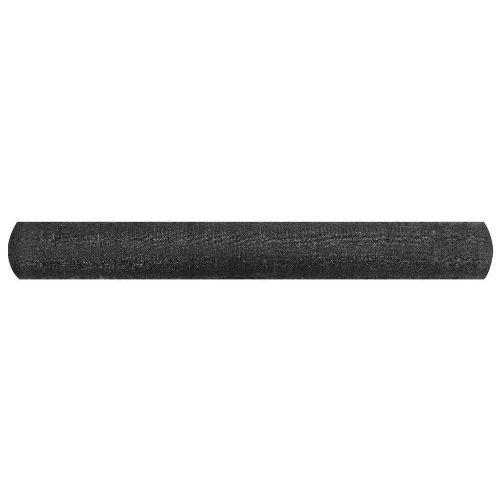 vidaXL Panneau de clôture noir 2x10 m HDPE 195 g/m Image du produit 