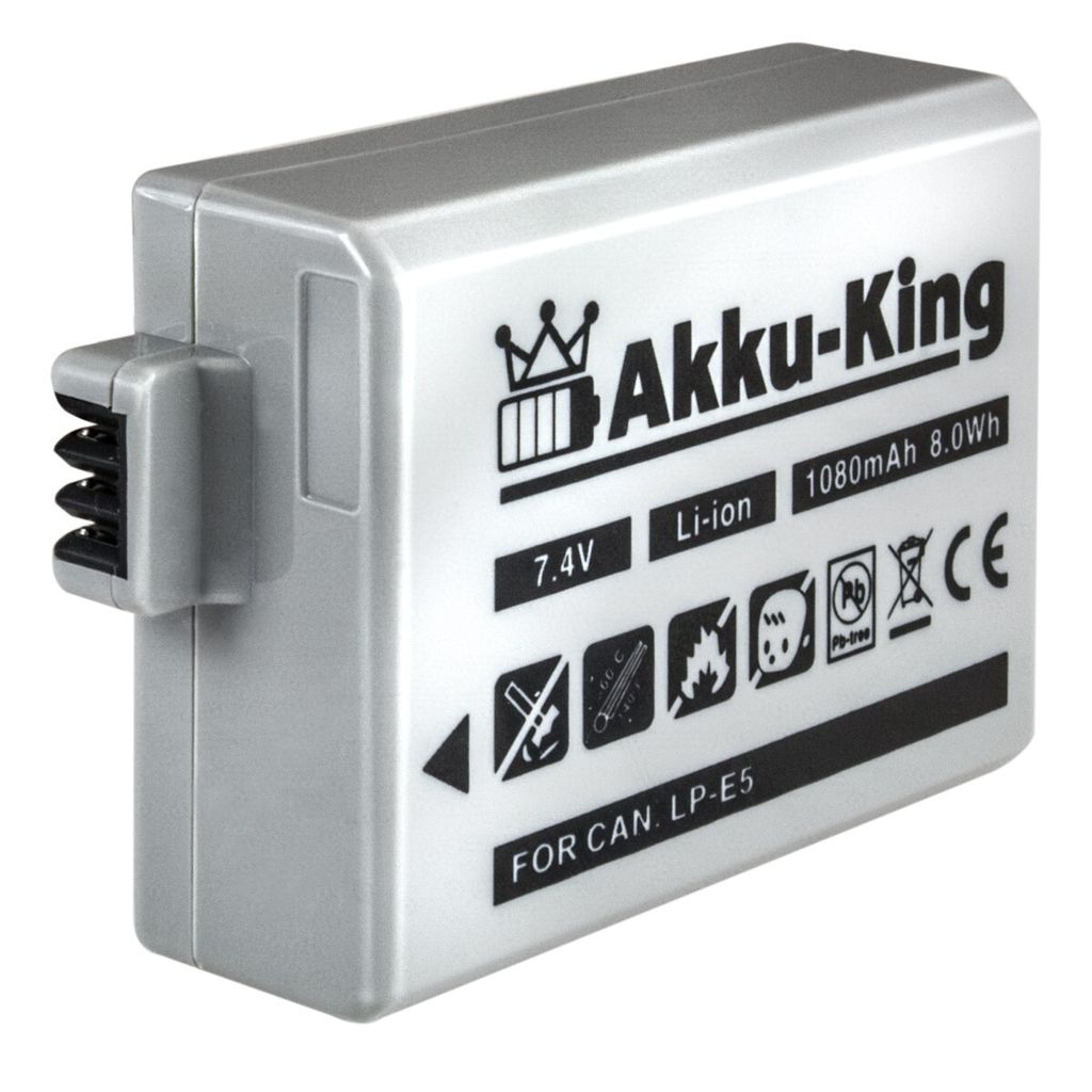 Akku-King 6152705, Canon, 1080 mAh, 7,4 V, Lithium-Ion (Li-Ion)