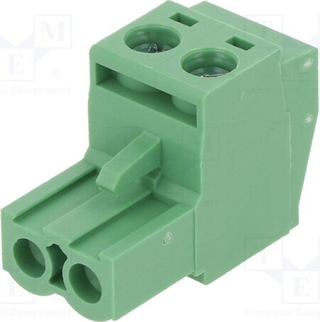 2x Klemmleiste abschaltbar 5mm Wege: 2 Stecker gerade weiblich 2EDGKT-5.0-02P-14-1000AH