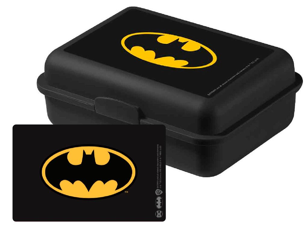 DC Comics Batman Brotdose - Logo Lunchbox Butterbrotdose Produktbild 