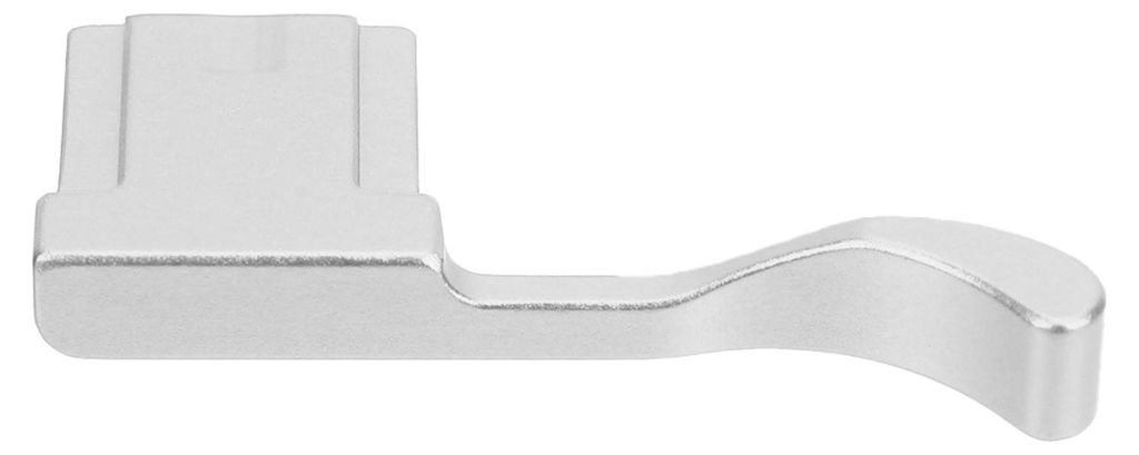 Daumen-Up-Griff, passend für Fujifilm X100VI X100V X100F Kamera, Metall-Blitzschuh-Handauflage, Silber