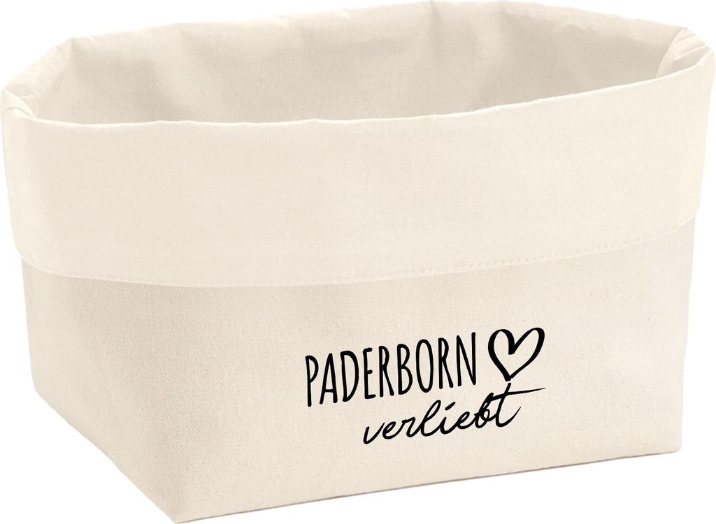 Huuraa Organizer Paderborn verliebt 8 Liter Large Canvas Baumwolle Utensilo Geschenkidee