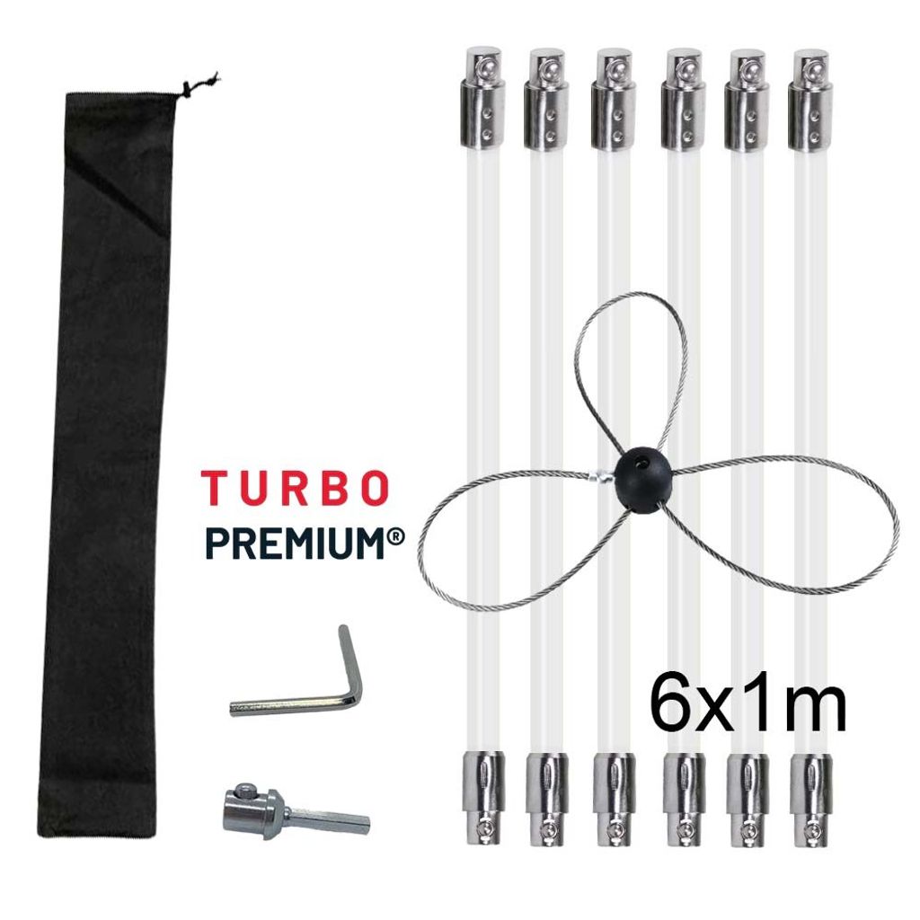 Rotačný čistič komína s lankom TURBO Premium® – 6M Obrázok produktu 