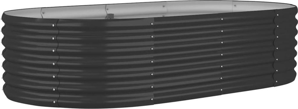 vidaXL Zvýšená posteľ Pozinkovaná oceľ 152x80x36 cm Obrázok produktu 