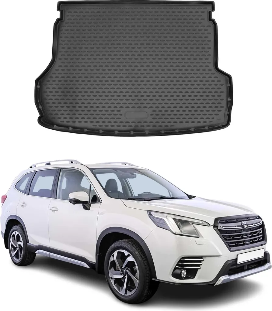 Tappeto Bagagliaio Gomma TPE Subaru Forester 2018-2025 Nero