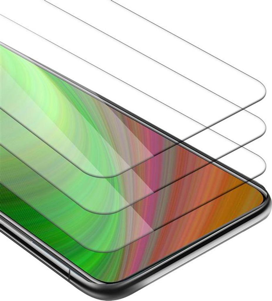 Cadorabo 3x Panzer Folie für Honor 9X lite Schutzfolie in Weiß Folie Tempered Display-Schutzglas