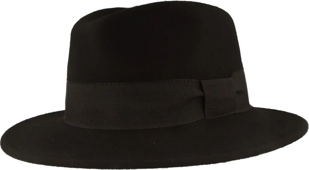 Cappello Traveller Hut-Breiter Donna in Feltro 100% Lana Pieghevole