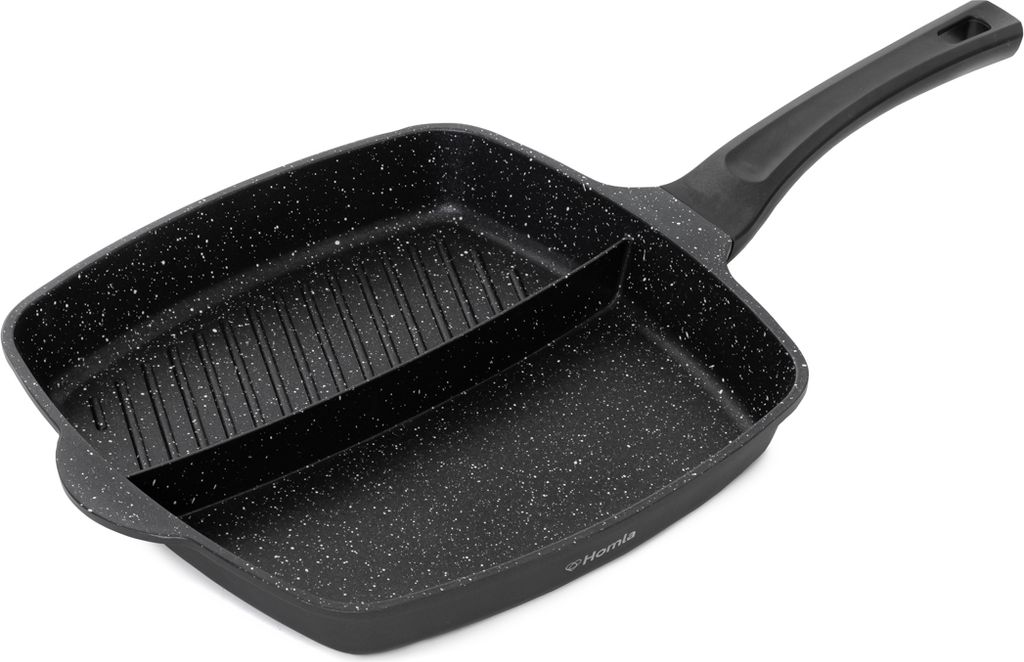 HOMLA Patelnia LUCASO grillowa z przegródką 28cm Zdjęcie produktu 