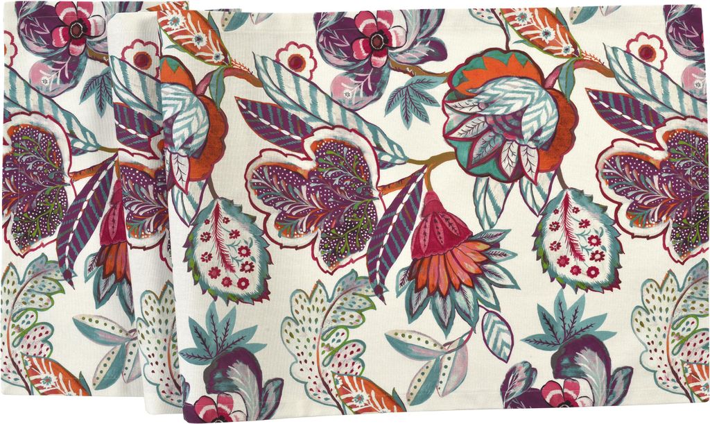 Sander - Tischläufer Lucca, Farbe 24, purple / multi, 50 x 140cm