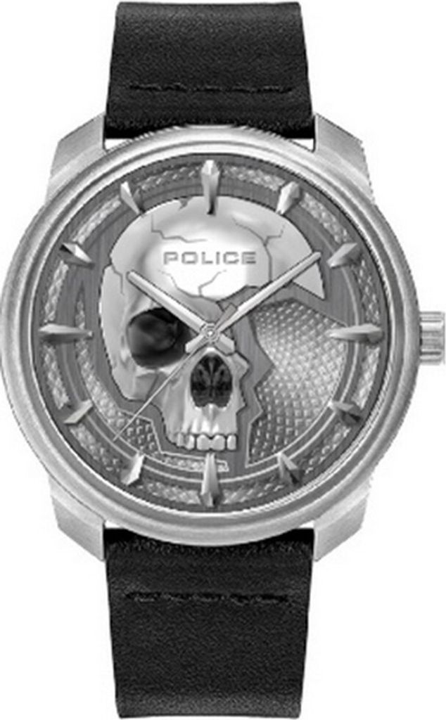 Police Armbanduhr Herrenuhr Lederarmband PL15714JS.04