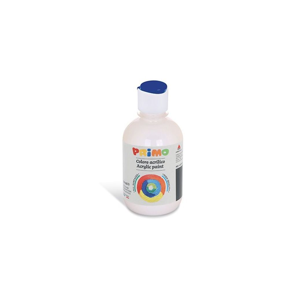 PRIMO Acrylic Tempera White 300ml zum Übermalen - Acrylfarbe in der Flasche